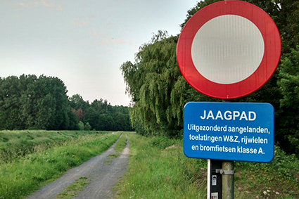 Ongerustheid bij vissers door verbod van gebruik jaagpaden