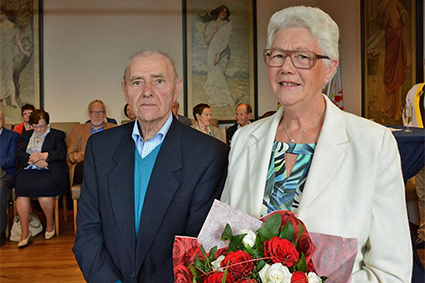 Echtparen  gevierd op het gemeentehuis