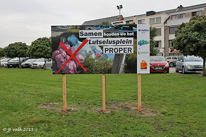 “Samen houden we het Lutselusplein proper”