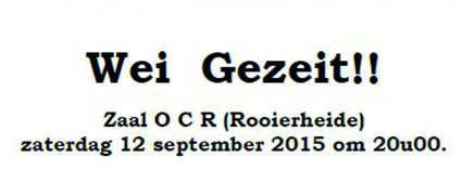 Ambianceavond met Wei Gezeit Ambianceavond met Wei Gezeit