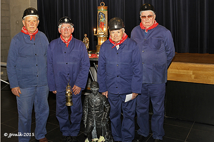 Mijnwerkers vieren Sint –Barbara in Rooierheide