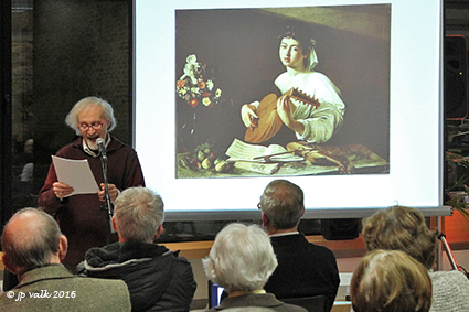 Dichter Jos Stroobants op kruisweg met Caravaggio