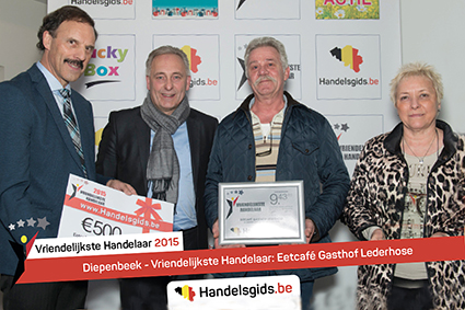 Eetcafé Gasthof Lederhose Vriendelijkste Handelaar 2015 van Diepenbeek