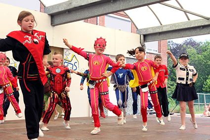 Diepenbeekse les op het Schoolfeest Paleis