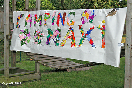 Kleuters BergPaleis camperen in mobilhome