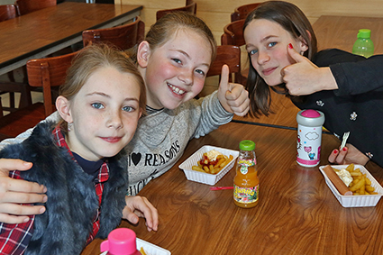 Frietfestijn voor leerlingen van Paleis