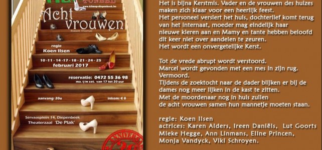 Toneelvereniging Klimop presenteert “Acht vrouwen”