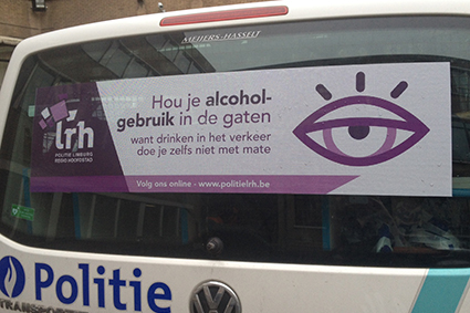 Nieuwe banner maant aan tot alcoholvrij rijden
