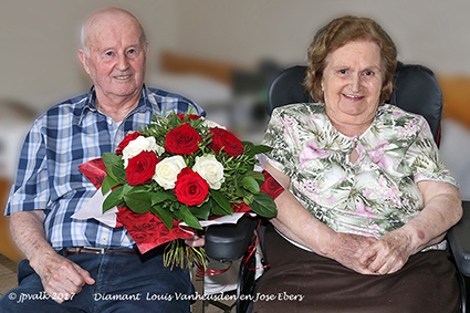 Diamant voor Vanheusden Louis  en Ebers Jose