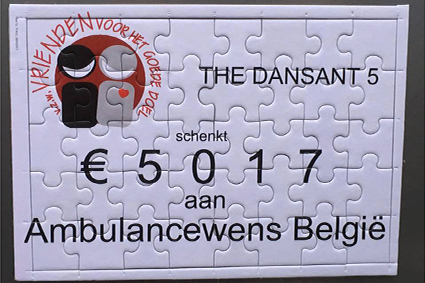 Megacheque voor Ambulance Wens België